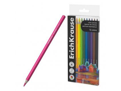 Sada 12 kulatých pastelek ErichKrause Art Spirit, měkká tuha 4 mm, extra sytá stopa