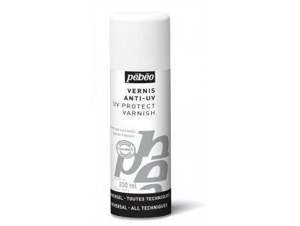 Pébéo Colorex Anti UV lak 200 ml sprej, transparentní ochranný lak se saténovým povrchem