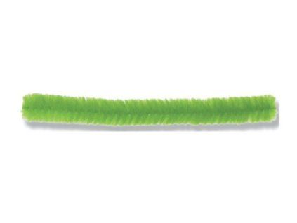 Meyco plyšový drát světle zelený, 8 mm, délka 50 cm, balení 10 ks pro kreativní tvoření