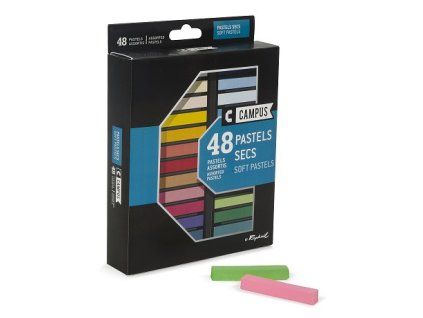 Sada 48 suchých pastelů Raphael Campus, široká paleta jasných barev pro kresbu