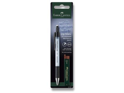 Automatická mikrotužka Faber-Castell GRIP Matic 0,5 mm Sky Blue, balení blistr s tuhami