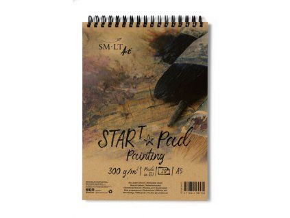 SM.LT Start Pad Painting A5 300 g/m2, malířský blok 20 listů s kroužkovou vazbou