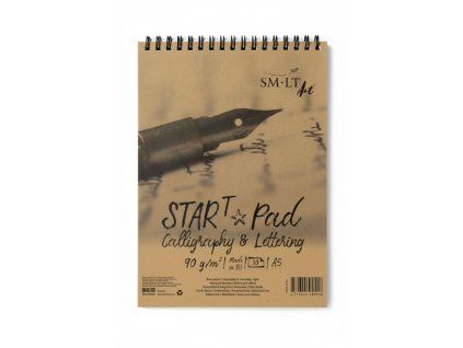 Blok SM.LT A5 Start Pad Calligraphy Lettering, 30 listů, 90 g/m2, spirálová vazba nahoře