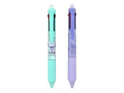 Colorino Stitch čtyřbarevné gumovací pero, varianta mintová, stopa 0,5 mm