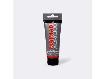 Maimeri Acrilico 200 ml akrylová barva, odstín 259 červená permanentní střední