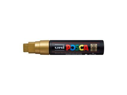 Uni Posca PC-17K extra široký akrylový popisovač 15 mm, zlatá barva