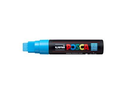 Uni Posca PC-17K extra široký akrylový popisovač 15 mm, světle modrá barva
