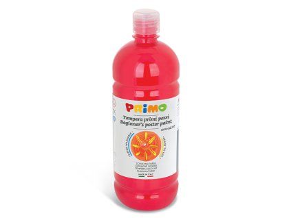 Primo Beginner's ready-mix temperová barva 1000 ml, červená, pro děti a začátečníky