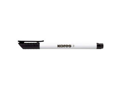 Kores K-Marker Whiteboard tenký popisovač na bílé tabule, černý, stopa 1-2 mm