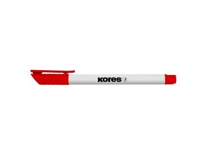 Kores K-Marker Whiteboard tenký popisovač na bílé tabule, červená, hrot 1-2 mm