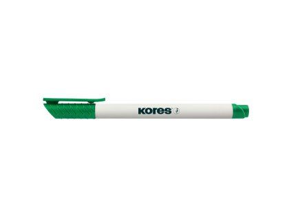 Popisovač na bílé tabule KORES K-Marker Whiteboard tenký zelený