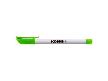 Popisovač na bílé tabule KORES K-Marker Whiteboard tenký světle zelený