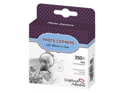 Samolepící průhledné fotorůžky Scrapbook Adhesives 10 mm, balení 250 ks pro scrapbooking