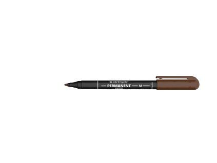 Permanentní fix Centropen 2846, hrot 1 mm, hnědá barva pro psaní na různé povrchy