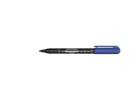 Permanentní fix Centropen 2846 s hrotem 1 mm, modrá barva, rychleschnoucí inkoust