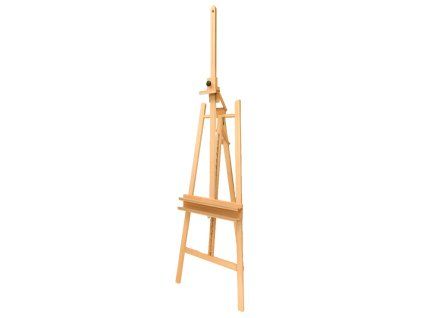 Ateliérový malířský stojan Academy Premium z bukového dřeva, výška 168 až 250 cm