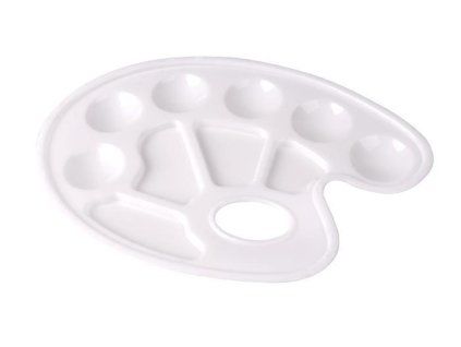 Plastová paleta Victoria Cool By Victoria, 10 misek na míchání barev, rozměr 22 × 16,5 cm