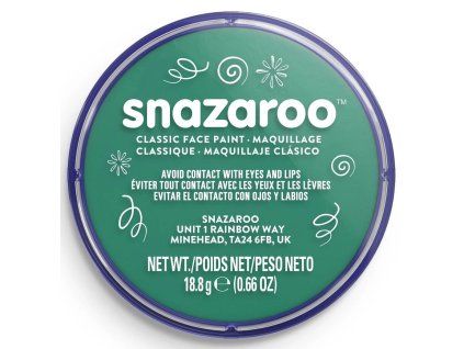 Snazaroo barva na obličej 18 ml, odstín tyrkysově zelená, vodou ředitelná