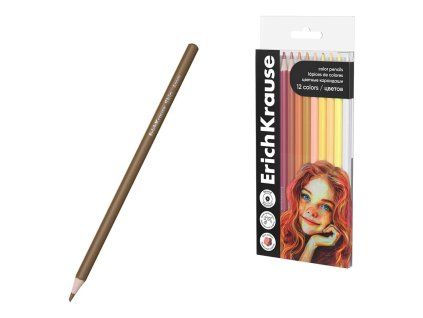 Brilantní pastelky ErichKrause Art Spirit 12 barev - Skin Tones
