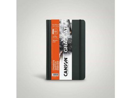 Canson Graduate Book Croquis, skicák 120 g, 120 stran, formát 14x21,6 cm, pevná omyvatelná vazba