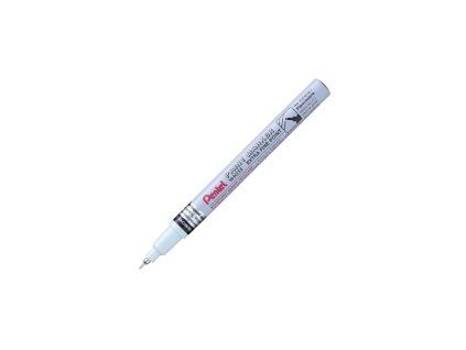 Lakový popisovač Pentel Paint Marker 0,7 mm, bílá barva, kovový jehlový hrot