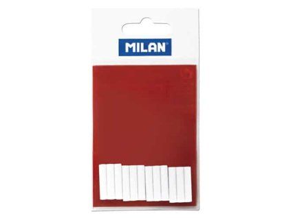 Náhradní pryže Milan Acid pro elektrické gumy, 12 bílých válcových tyčinek v balení