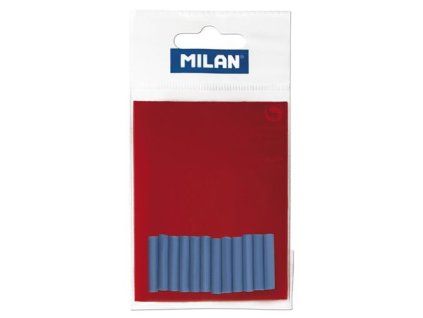Náhradní abrazivní gumy MILAN Acid do elektrické gumy, 12 modrých kusů v balení