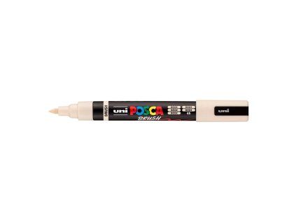 Uni Posca PC-5BR akrylový popisovač, štětcový hrot 1-4 mm, béžová 45