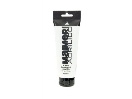 Akrylová barva Maimeri Acrilico 75 ml, odstín Mixing White 009, míchací bílá