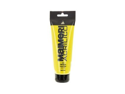 Maimeri Acrilico 75 ml akrylová barva, odstín Lemon Yellow 100, transparentní citronová žlutá