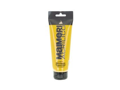 Akrylová barva Maimeri Acrilico 75 ml, odstín Transparent Yellow 122, transparentní žlutá
