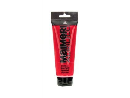 Akrylová barva Maimeri Acrilico 75 ml, odstín Pyrrole Red 257, čistá červená pro výrazné tóny