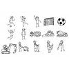 10022 sada 15 ks razitek heyda fotbal a stavba