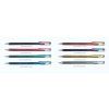 13661 6 pentel hybrid dual metallic k110 cerna metalicka cervena