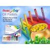 Pentel olejové pastely 25 barev, hebký nános, vhodné pro školní i výtvarné použití