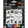 Magic papírové šablony sada 12 ks s motivy znamení zvěrokruhu pro kreativní tvoření