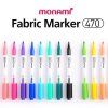 Monami Fabric Marker Brush na světlý textil, rychleschnoucí, bez žehlení