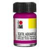Marabu Textil Aquarelle 15 ml barva na textil, odstín 014 růžová magenta