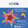 Heyda transparentní voskovaný papír na origami 20x20 cm, 40 g, sada 250 listů, 10 barev
