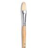 Štětec jazýček Tintoretto 388-12 dlouhý, bílá vepřová štětina, detail vlasu