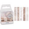 Dekorační páska Heyda Deko Vánoce MINI, šířka 12 mm, návin 3 m, součástí odvíječ