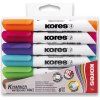 Kores K-Marker sada 6 popisovačů na bílé tabule, šířka stopy 3 mm