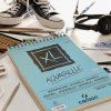 Akvarelový papír Canson XL Aquarelle 300g, vhodný na akvarel a mokré techniky