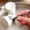 Edding 4200 štětcový fix na sklo a porcelán, přizpůsobivý hrot, černá barva