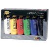 Kreul Solo Goya akrylové barvy sada 6 x 100 ml, lesklé provedení, světlostálé pigmenty