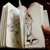 Art Creation Sketch Book, stužková záložka a plochá gumička, tvrdé desky imitace kůže