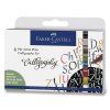 Faber-Castell Pitt Artist Pen C kaligrafické fixy, sada 8 ks, základní barvy