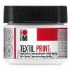 Tiskařská barva Marabu Textil Print 100 ml bílá, určená pro sítotisk a linoryt na textil