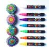 Popisovač Uni Posca 3M zelená jablko 72, ideální pro malování na kamínky a hobby tvorbu