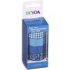 Heyda Deco pásky modré, sada 4 rolí 15 mm x 5 m, motivy kostičky, puntíky, kytičky